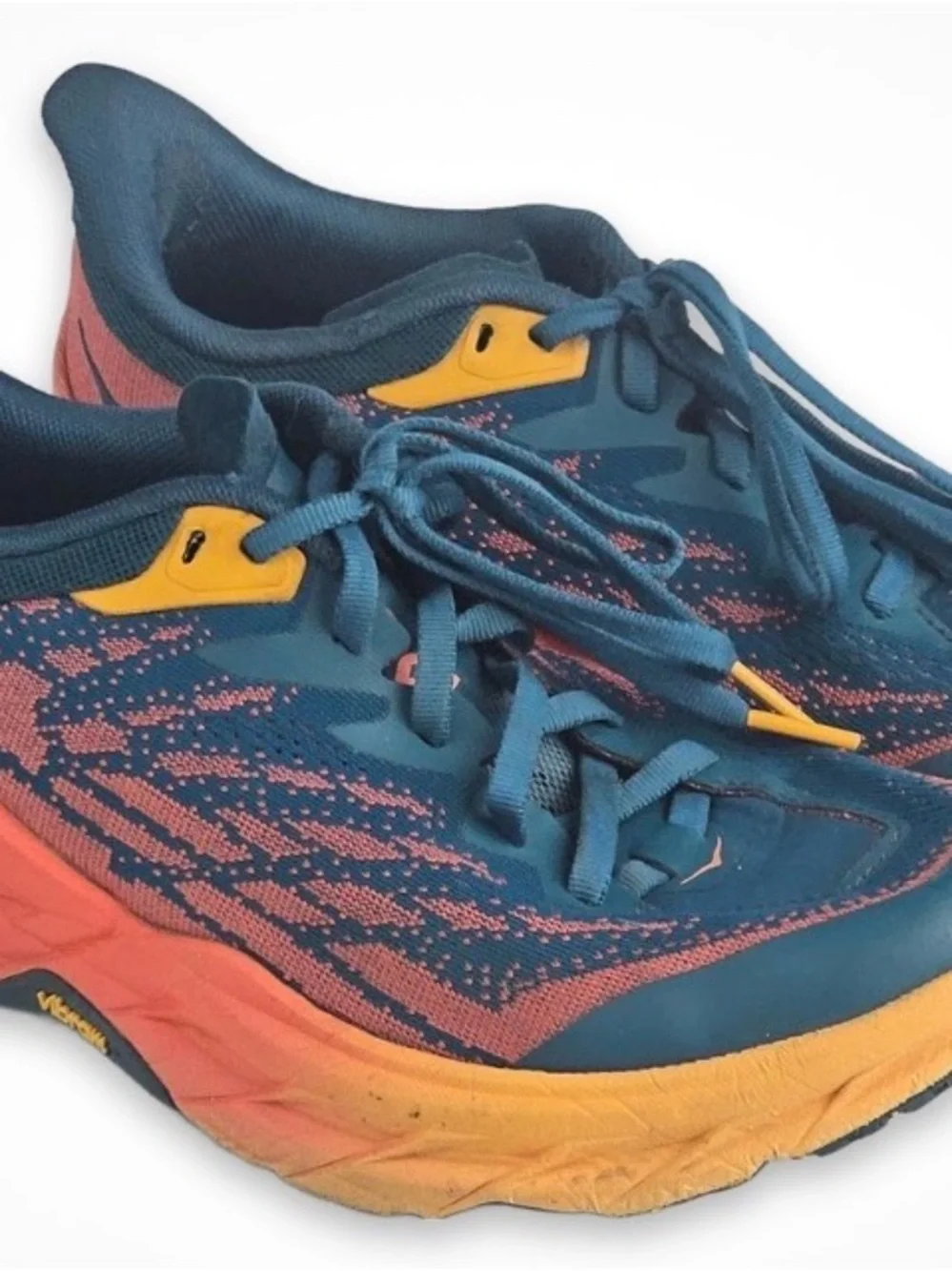 Hoka Speedgoat 5 Women's Trail Running Shoes Size 8.5B Blue Orange running gym